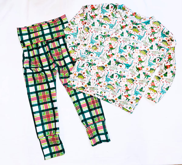 Dino Plaid Set *Read the Description*