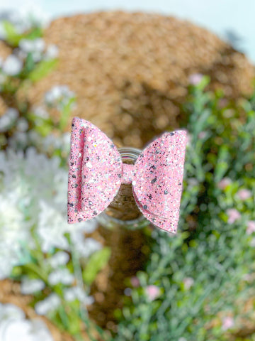 Gorgeous Pink Solid Bow