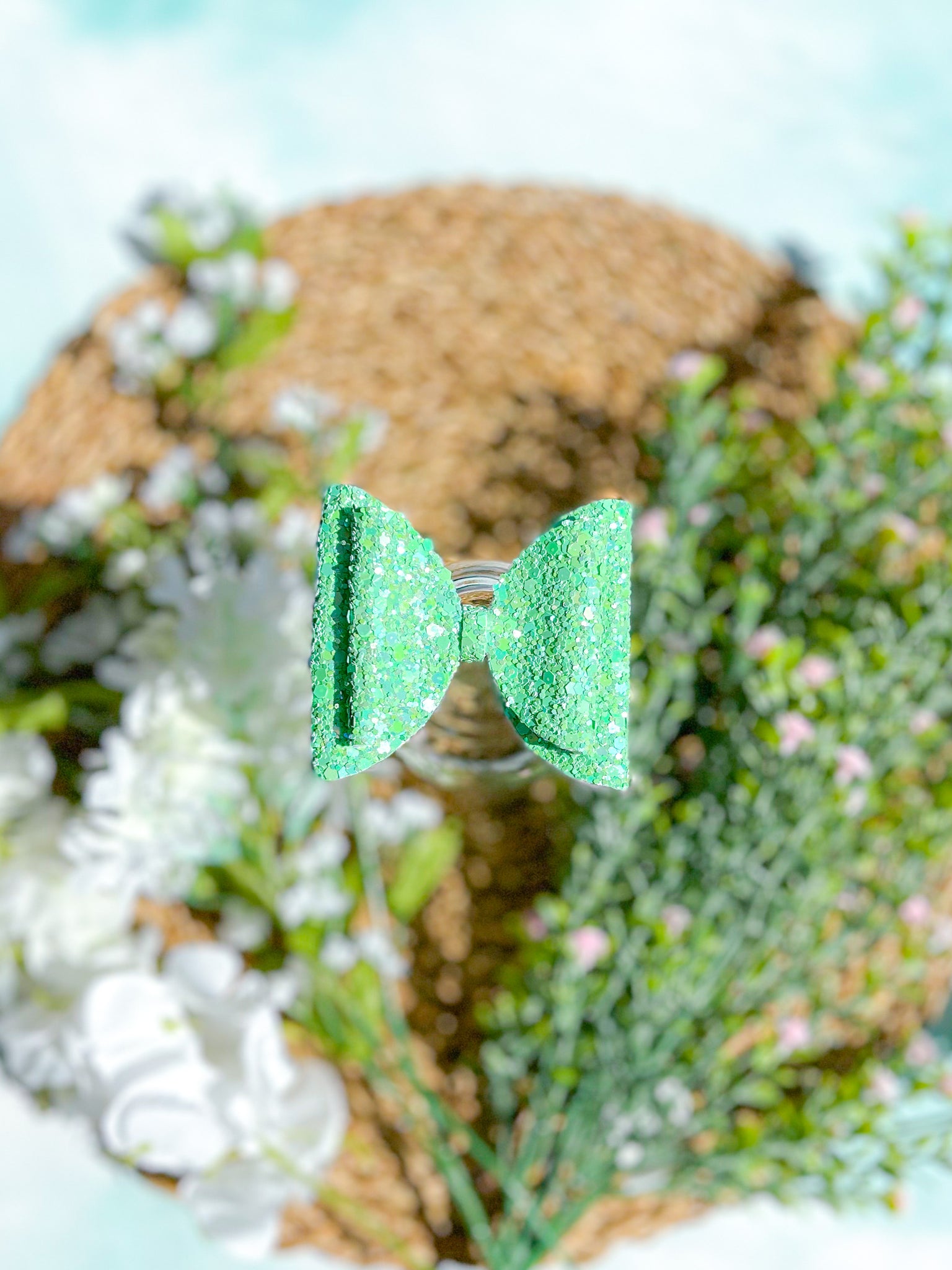 Oakleigh Green Solid Bow