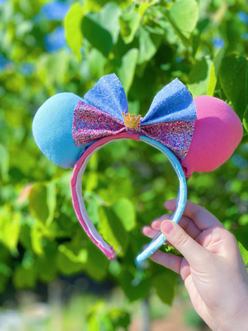 Pink and Blue Princess ears