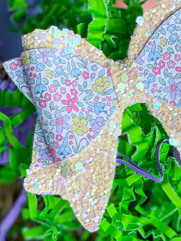 Spring Floral Ribbon Bow