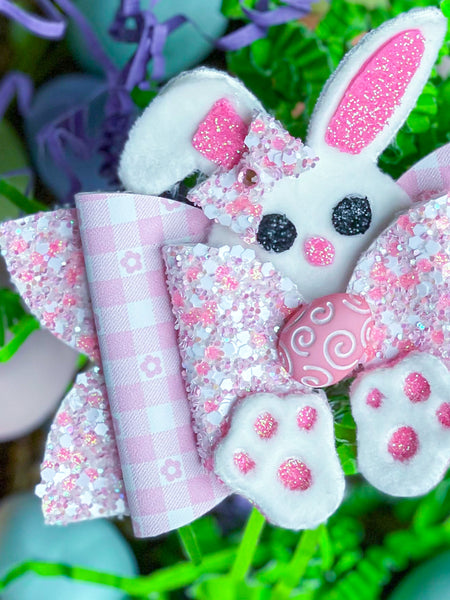 Gingham Bunny Bow