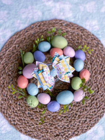 Pastel Easter Egg Luxe Bow