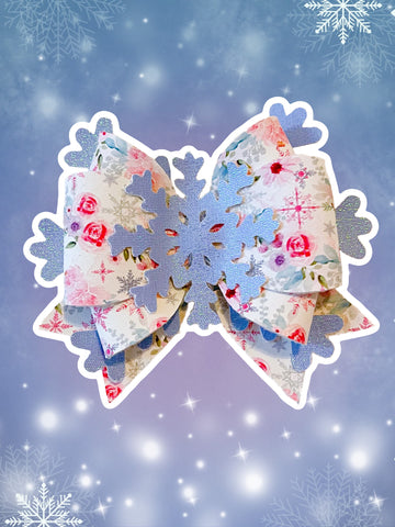 Lavender Snowflake Bow