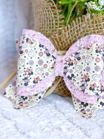 Mouse Love Ribbon Bow